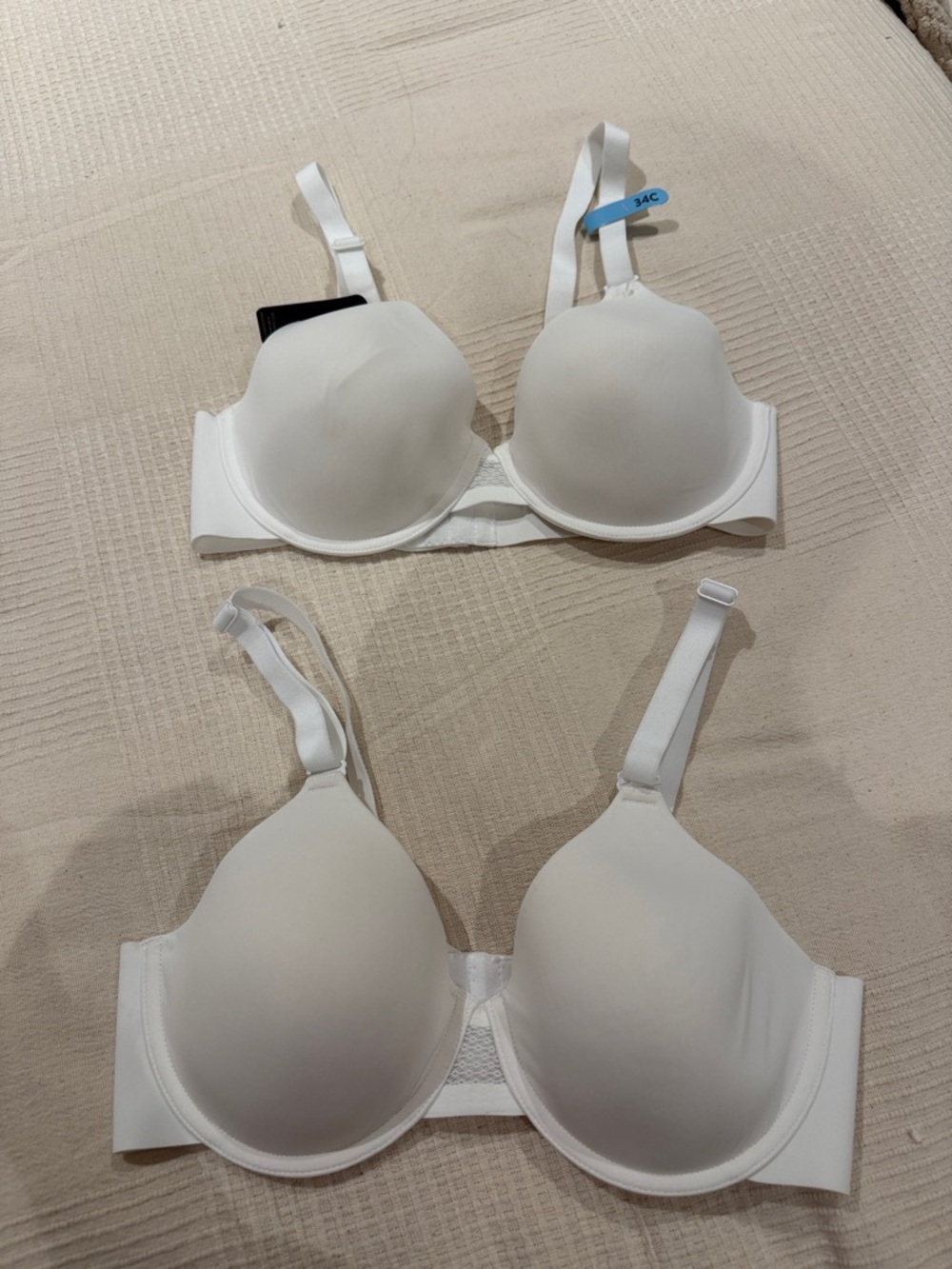 Bali White Smooth T-Shirt Bras - Pack of 2(Never worn)